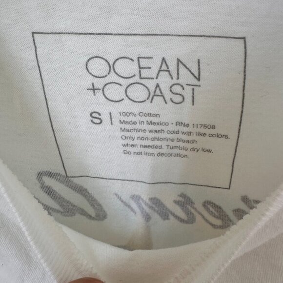 Ocean & Coast Men's White Fish Logo Southern Anglers Tee Shirt SZ S - Picture 9 of 10